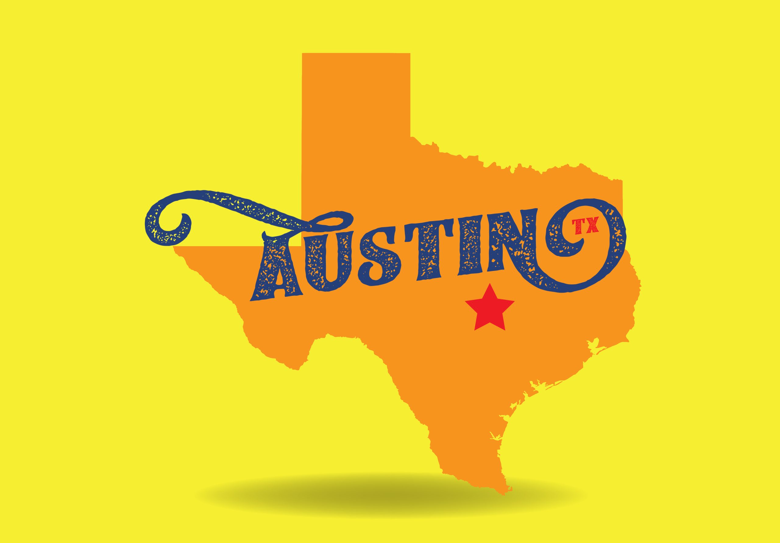 Austin,Texas,Map,,Logo,Design,Concept,,Vector,Eps,10.